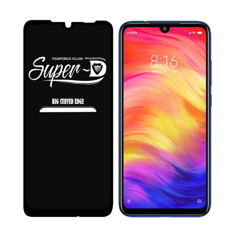 محافظ صفحه نمایش مدل Super D مناسب برای گوشی موبایل شیائومی Redmi Note 7