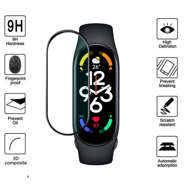 محافظ صفحه نمایش گودزیلا مدل G-PMMA مناسب برای مچ بند هوشمند شیائومی Mi Band 7 بسته 2 عددی