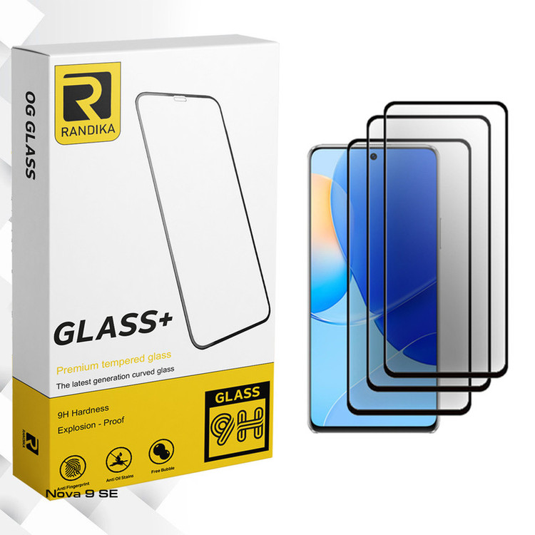 محافظ صفحه نمایش راندیکا مدل Randika Glass MIX2106 مناسب برای گوشی موبایل هوآوی Nova 9 SE بسته سه عددی