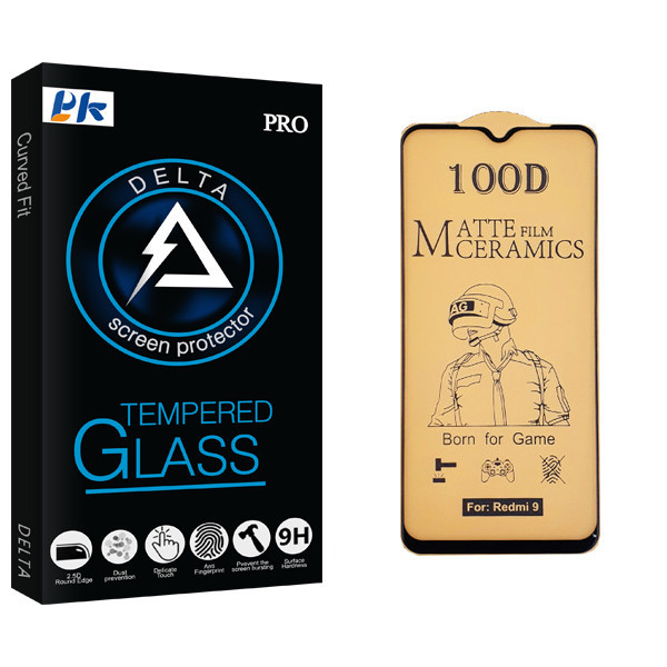 محافظ صفحه نمایش سرامیکی پی کی مدل Delta Glass مناسب برای گوشی موبایل شیائومی Redmi 9