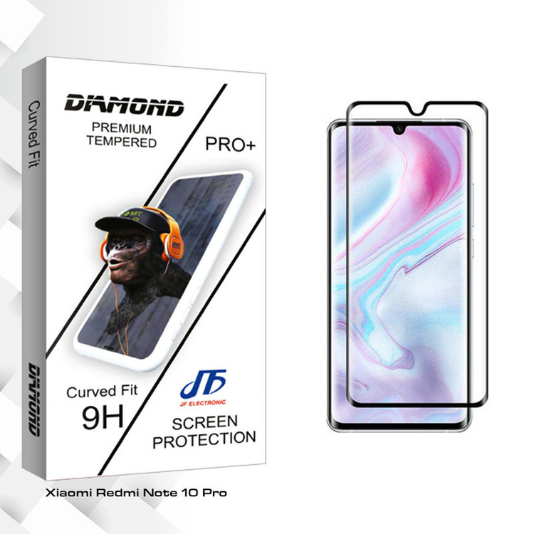 محافظ صفحه نمایش جی اف مدل Diamond glass مناسب برای گوشی موبایل شیائومی Redmi Note 10 Pro