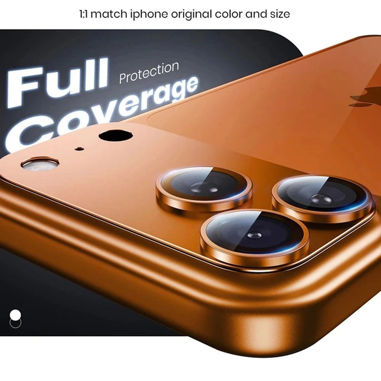 محافظ لنز دوربین فلزی آتوچبو مدل fULL 3D مناسب برای گوشی موبایل اپل iPhone 17 Pro Max