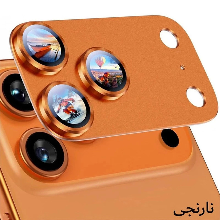 محافظ لنز دوربین فلزی آتوچبو مدل fULL 3D مناسب برای گوشی موبایل اپل iPhone 17 Pro Max