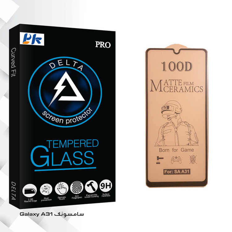 محافظ صفحه نمایش سرامیکی پی کی مدل Delta Glass مناسب برای گوشی موبایل سامسونگ Galaxy A31