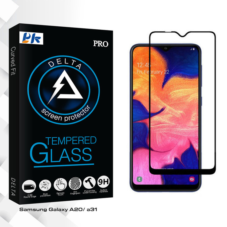 محافظ صفحه نمایش سرامیکی مات پی کی مدل Delta Glass مناسب برای گوشی موبایل سامسونگ Galaxy A20/ a31