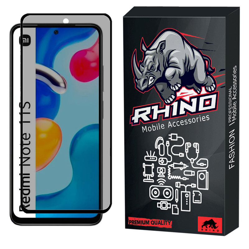 محافظ صفحه نمایش حریم شخصی راینو مدل R-Privacy مناسب برای گوشی موبایل شیائومی Redmi Note 11S