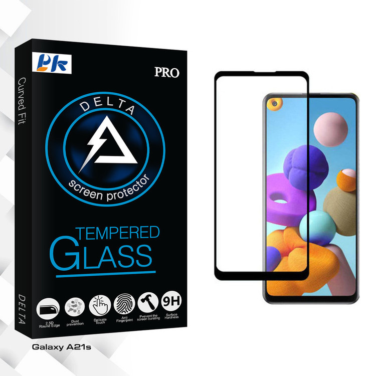 محافظ صفحه نمایش پی کی مدل Delta Glass مناسب برای گوشی موبایل سامسونگ Galaxy A21s