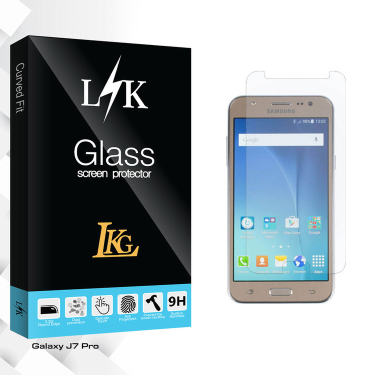 محافظ صفحه نمایش شیشه ای ال کا جی مدل LK Glass مناسب برای گوشی موبایل سامسونگ Galaxy J7 Pro