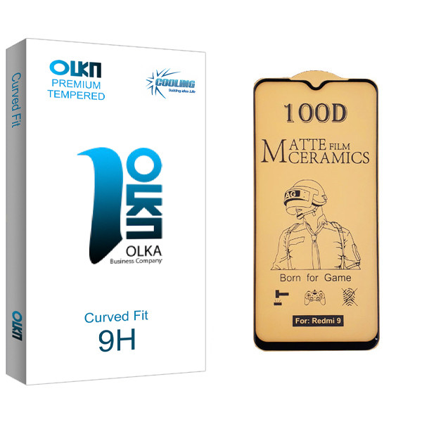 محافظ صفحه نمایش سرامیکی کولینگ مدل Olka glass مناسب برای گوشی موبایل شیائومی Redmi 9