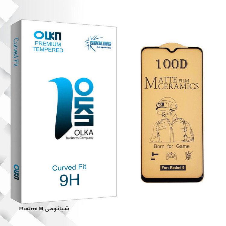 محافظ صفحه نمایش سرامیکی کولینگ مدل Olka glass مناسب برای گوشی موبایل شیائومی Redmi 9