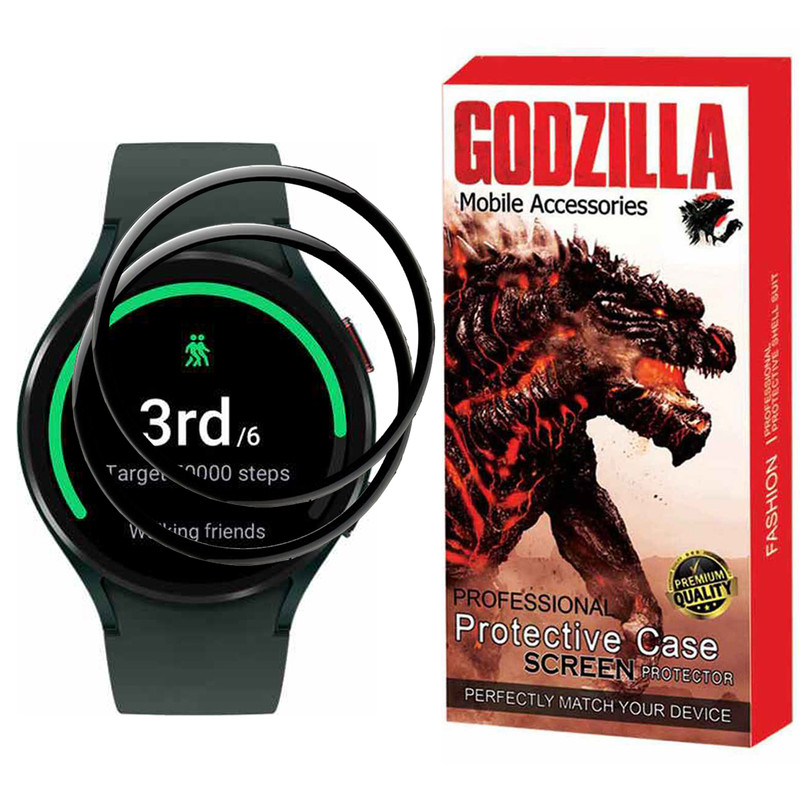 محافظ صفحه نمایش گودزیلا مدل G-PMMA مناسب برای ساعت هوشمند سامسونگ Watch 4 44mm بسته 2 عددی