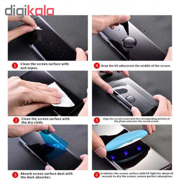 محافظ صفحه نمایش مدل UV مناسب برای گوشی موبایل سامسونگ مدل Note9