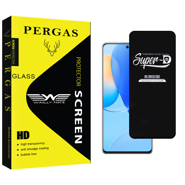 محافظ صفحه نمایش شیشه ای وایلی نایس مدل Pergas Glass Super D مناسب برای گوشی موبایل هوآوی Nova 9 SE