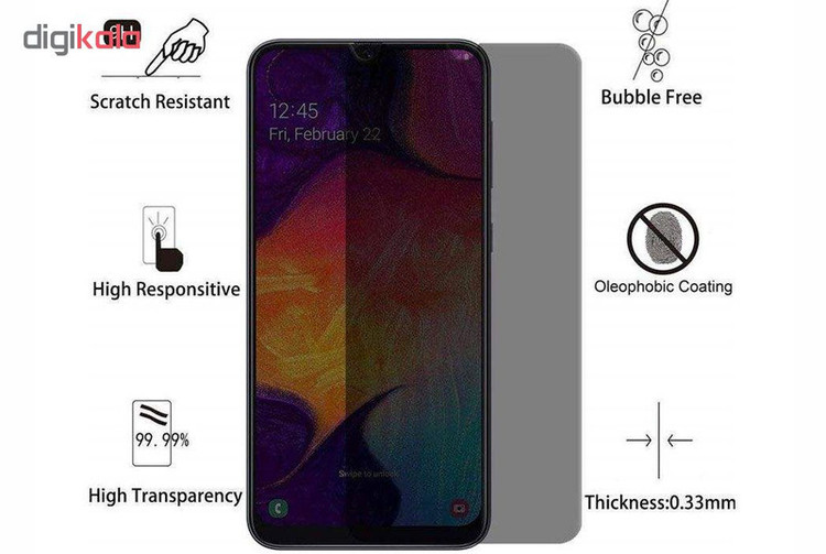 محافظ صفحه نمایش حریم شخصی گودزیلا مدل GGPS مناسب برای گوشی موبایل سامسونگ Galaxy A10s
