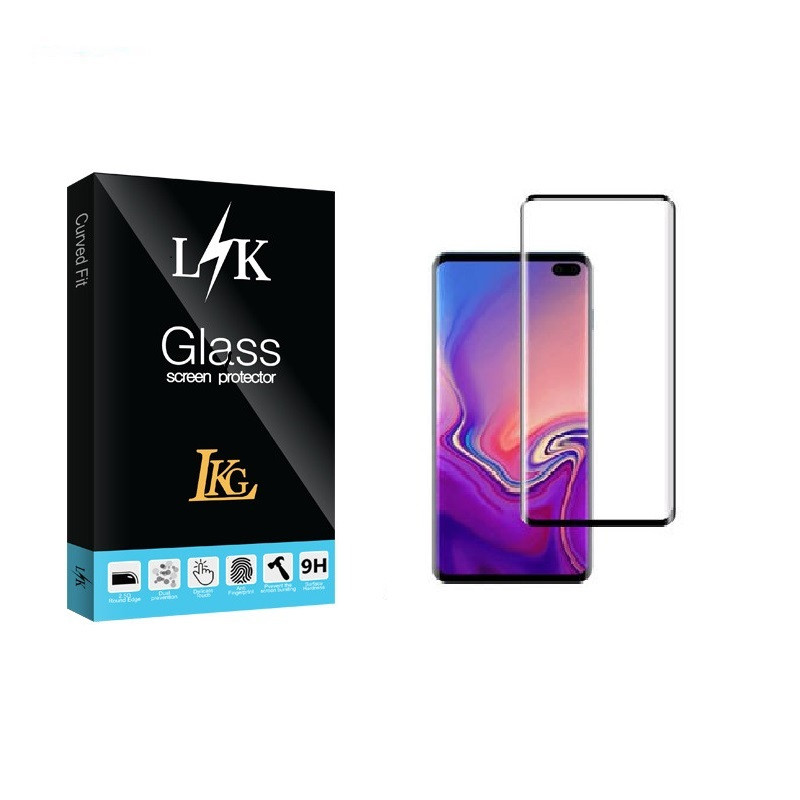 محافظ صفحه نمایش شیشه ای ال کا جی مدل LK مناسب برای گوشی موبایل سامسونگ Galaxy S10 PLUS