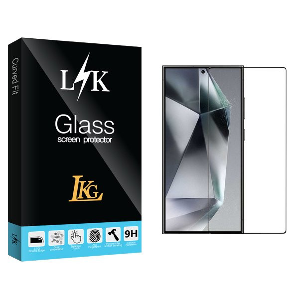 محافظ صفحه نمایش شیشه ای ال کا جی مدل LKK FullGlue مناسب برای گوشی موبایل سامسونگ Galaxy S24 Ultra