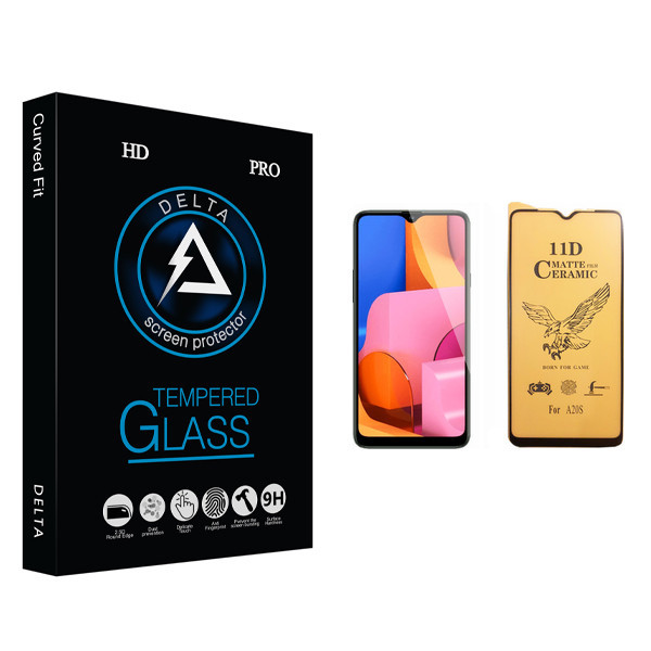 محافظ صفحه نمایش سرامیکی دلتا مدل HD مناسب برای گوشی موبایل سامسونگ Galaxy A20s