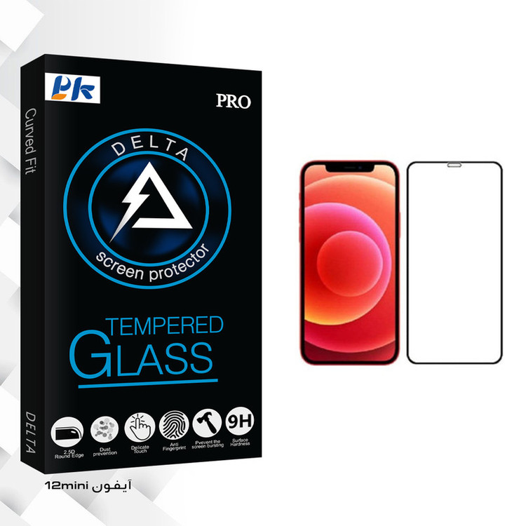 محافظ صفحه نمایش پی کی مدل Delta Glass مناسب برای گوشی موبایل اپل iphone 12 mini