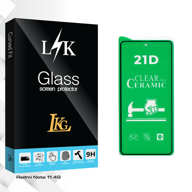 محافظ صفحه نمایش سرامیکی شفاف ال کا جی مدل LK Pro مناسب برای گوشی موبایل شیائومی Redmi Note 11 4G