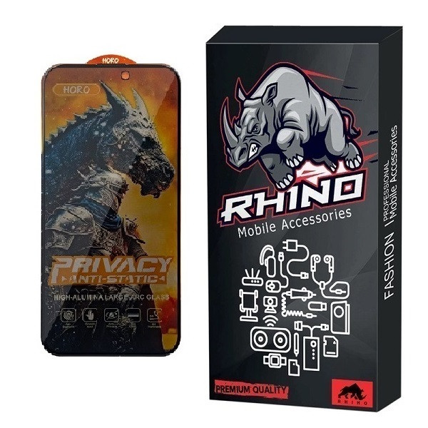 محافظ صفحه نمایش حریم شخصی راینو مدل HORO مناسب برای گوشی موبایل اپل iPhone 17 pro