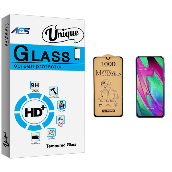 محافظ صفحه نمایش سرامیکی ای اف اس مدل Uni مناسب برای گوشی موبایل سامسونگ Galaxy A40