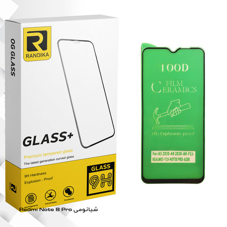 محافظ صفحه نمایش سرامیکی راندیکا مدل GLD مناسب برای گوشی موبایل Redmi Note 8 Pro