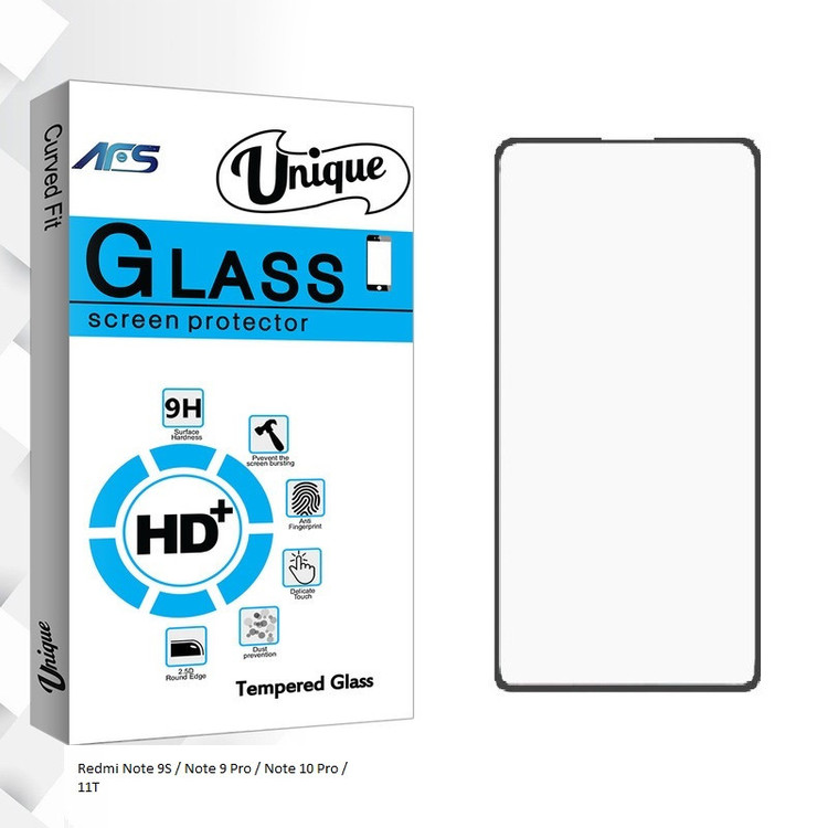 محافظ صفحه نمایش مات ای اف اس مدل Unique Glass MIX مناسب برای گوشی موبایل شیائومی Redmi Note 9S / Note 9 Pro / Note 10 Pro / 11T