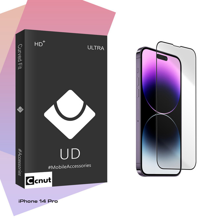 محافظ صفحه نمایش شیشه ای کوکونات مدل UDB ریگلس مناسب برای گوشی موبایل اپل iPhone 14 Pro