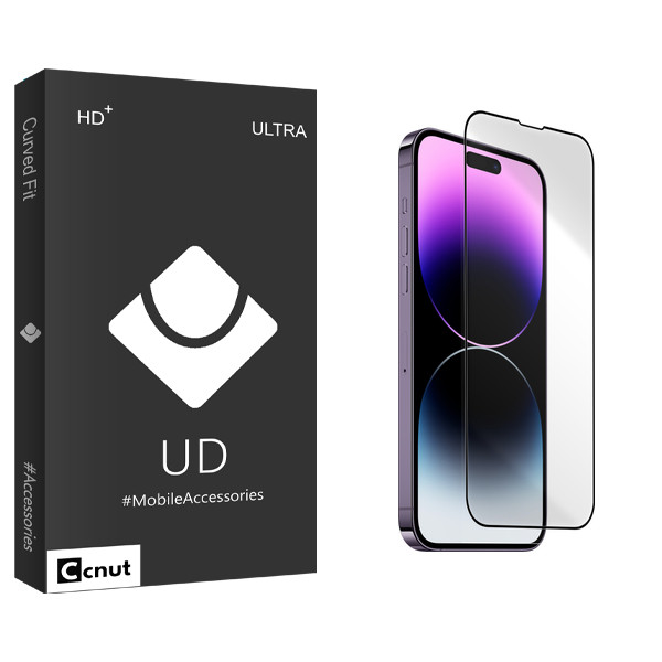 محافظ صفحه نمایش شیشه ای کوکونات مدل UDB ریگلس مناسب برای گوشی موبایل اپل iPhone 14 Pro
