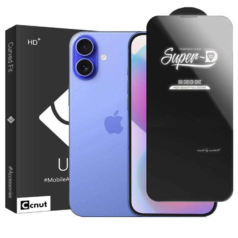 محافظ صفحه نمایش کوکونات مدل Super-D UDBC مناسب برای گوشی موبایل اپل iPhone 17