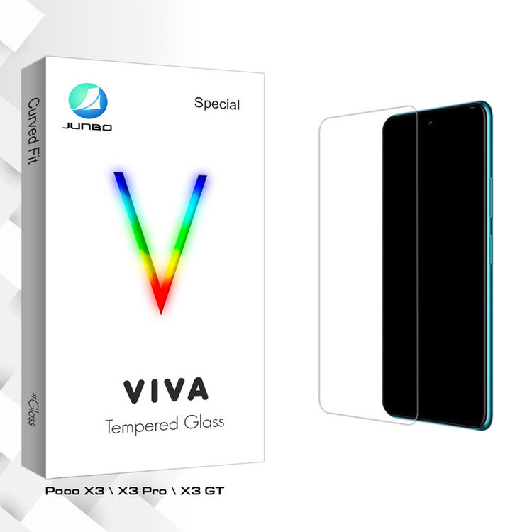 محافظ صفحه نمایش شیشه ای جانبو مدل Viva Glass MIX مناسب برای گوشی موبایل شیائومی Poco X3 \ X3 Pro \ X3 GT