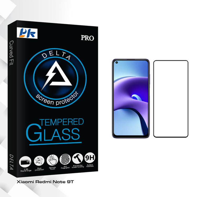 محافظ صفحه نمایش پی کی مدل Delta Glass مناسب برای گوشی موبایل شیائومی Redmi Note 9T