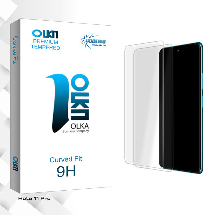 محافظ صفحه نمایش شیشه ای کولینگ مدل Olka Glass مناسب برای گوشی موبایل اینفینیکس Hote 11 Pro بسته دو عددی
