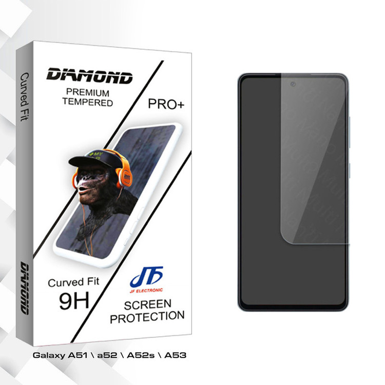 محافظ صفحه نمایش شیشه ای جی اف مدل Diamond Glass مناسب برای گوشی موبایل سامسونگ Galaxy A51 \ a52 \ A52s \ A53