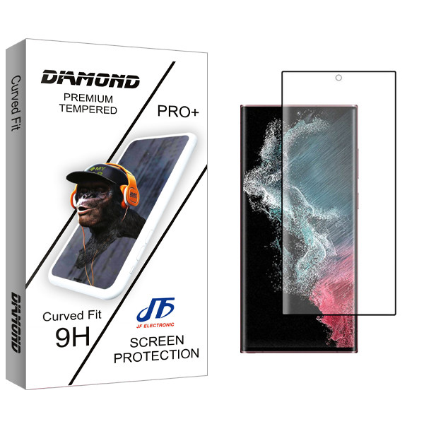 محافظ صفحه نمایش جی اف مدل Diamond Glass مناسب برای گوشی موبایل سامسونگ Galaxy S22 Ultra