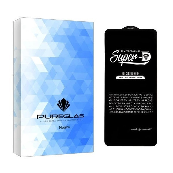 محافظ صفحه نمایش پیورگلس مدل Super D مناسب برای گوشی موبایل اپل iPhone 16 pro max