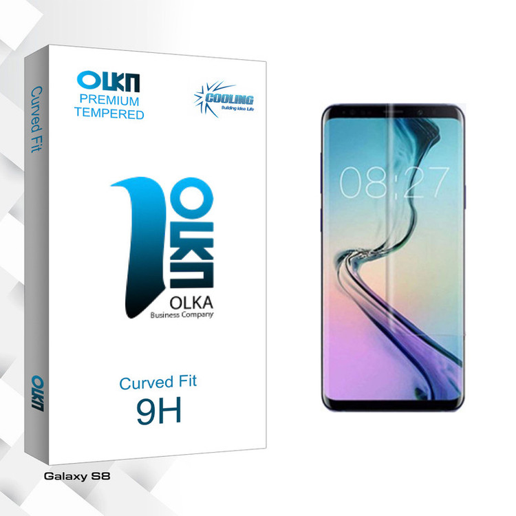 محافظ صفحه نمایش شیشه ای کولینگ مدل Olka Glass UV مناسب برای گوشی موبایل سامسونگ Galaxy S8