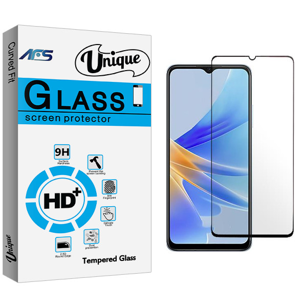 محافظ صفحه نمایش شیشه ای ای اف اس مدل Unique مناسب برای گوشی موبایل اوپو A17