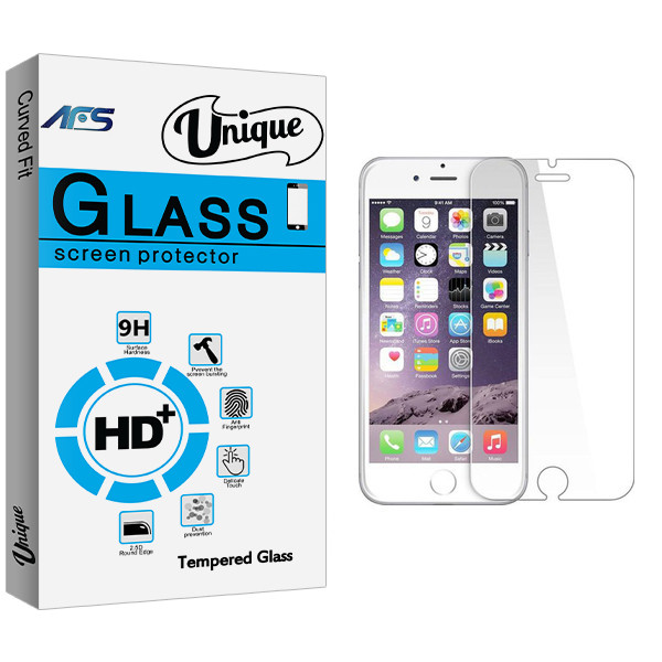 محافظ صفحه نمایش ای اف اس مدل Unique Glass مناسب برای گوشی موبایل اپل Iphone 6/7/8/SE2