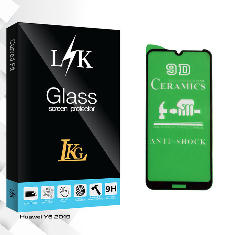 محافظ صفحه نمایش سرامیکی ال کا جی مدل LK Glass مناسب برای گوشی موبایل هوآوی Y6 2019