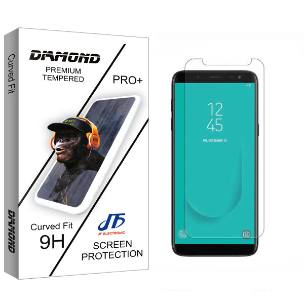 محافظ صفحه نمایش شیشه ای جی اف مدل Diamond glass مناسب برای گوشی موبایل سامسونگ Galaxy J6 Plus