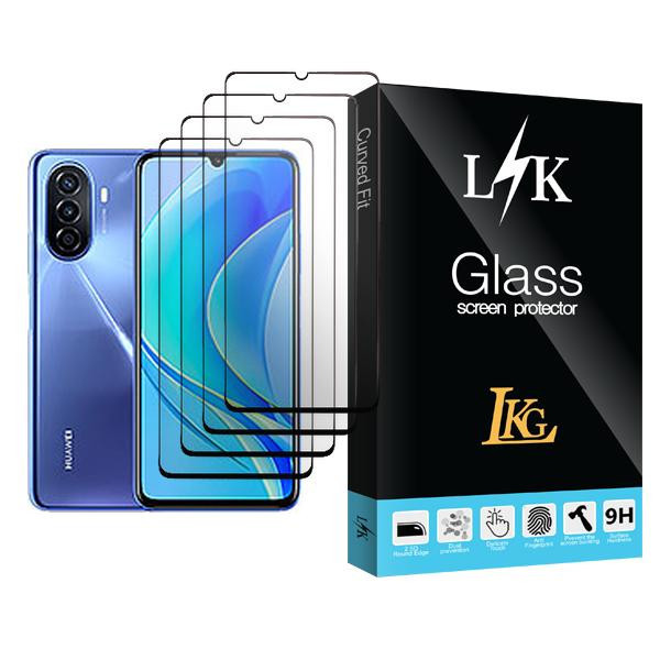محافظ صفحه نمایش سرامیکی ال کا جی مدل LK Glass4 مناسب برای گوشی موبایل هوآوی nova Y70 Plus بسته چهار عددی