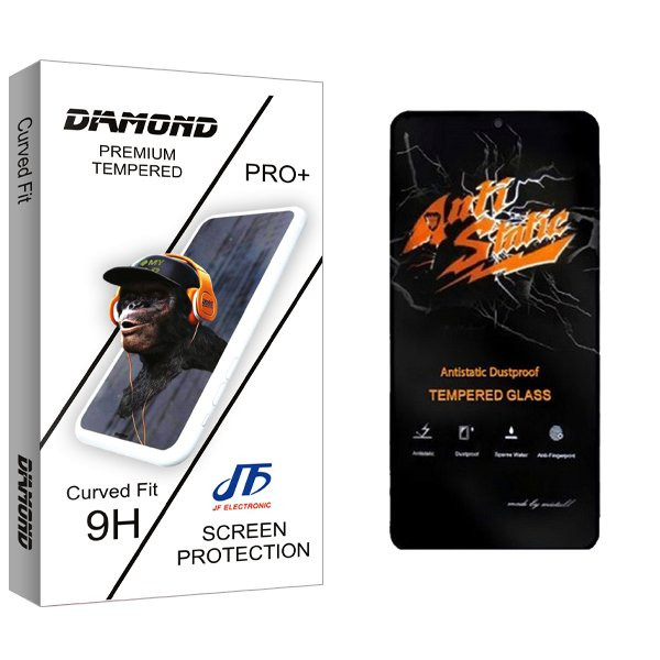 محافظ صفحه نمایش جی اف مدل Diamond Antistatic مناسب برای گوشی موبایل شیائومی Redmi 12 5G