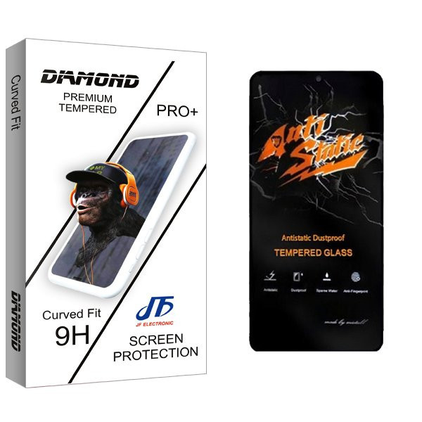 محافظ صفحه نمایش جی اف مدل Diamond Antistatic مناسب برای گوشی موبایل شیائومی Redmi 12 5G