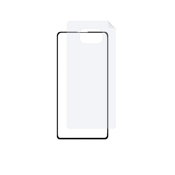 محافظ صفحه نمایش راینو مدل FUL مناسب برای گوشی موبایل شیائومی POCO X3 به همراه محافظ پشت گوشی