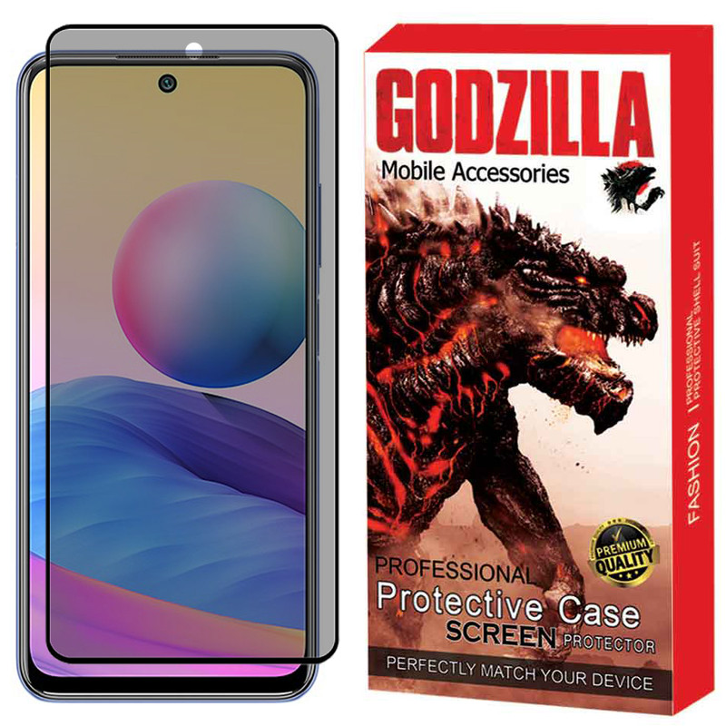 محافظ صفحه نمایش حریم شخصی گودزیلا مدل GGP مناسب برای گوشی موبایل شیائومی Redmi Note 10 / Note 10S