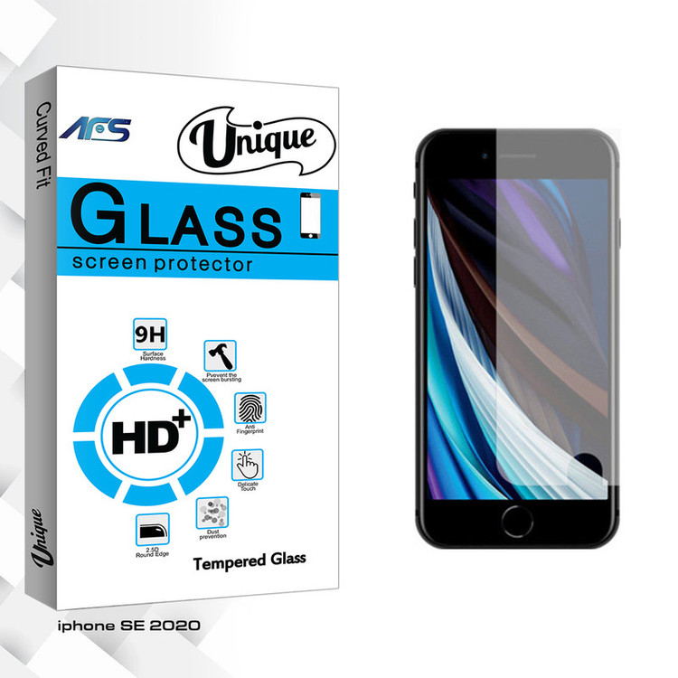 محافظ صفحه نمایش ای اف اس مدل Unique Glass مناسب برای گوشی موبایل اپل iphone SE 2020