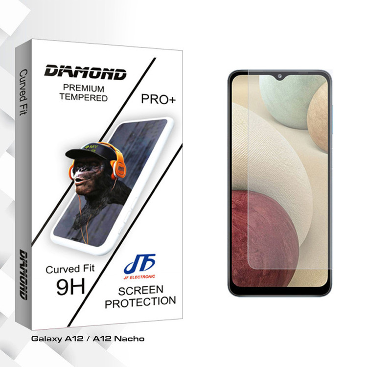 محافظ صفحه نمایش شیشه ای جی اف مدل Diamond Glass مناسب برای گوشی موبایل سامسونگ Galaxy A12 / A12 Nacho