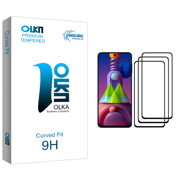 محافظ صفحه نمایش کولینگ مدل Olka glass مناسب برای گوشی موبایل سامسونگ Galaxy M51 بسته سه عددی