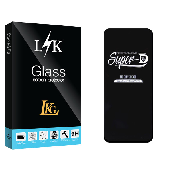 محافظ صفحه نمایش ال کا جی مدل LK Glass Super-D مناسب برای گوشی موبایل اپل iPhone 13 pro max